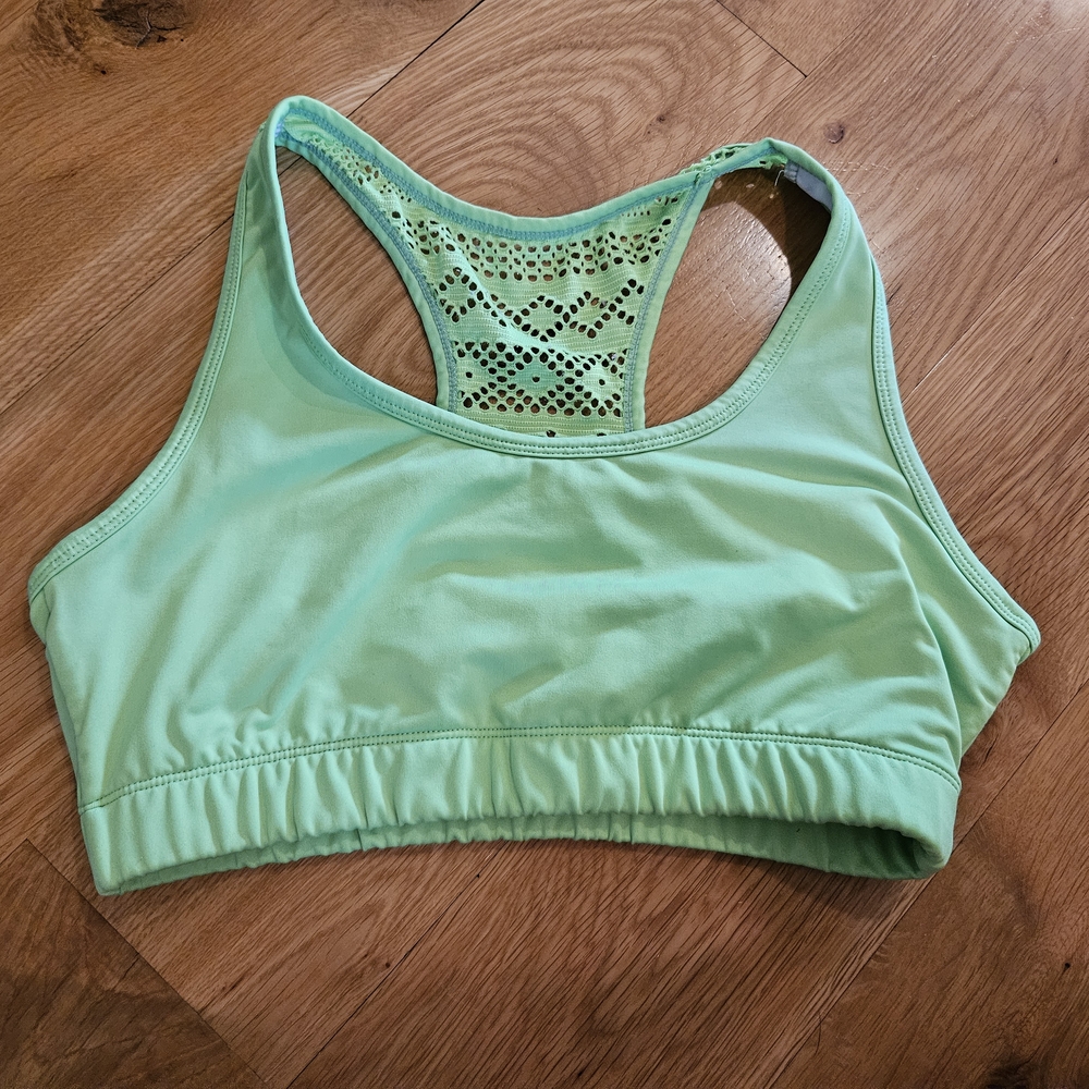 Zyia Lime Green Bomber Bra